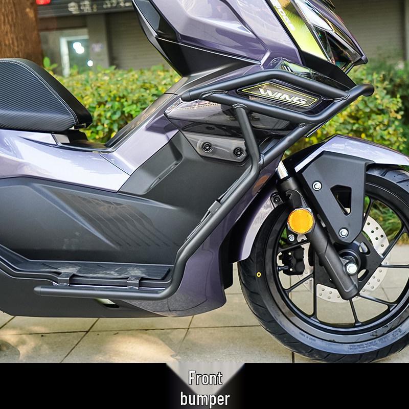 Stepless SR150R Bumper Bars with Exhaust Protection & Comfort Backrest Modification