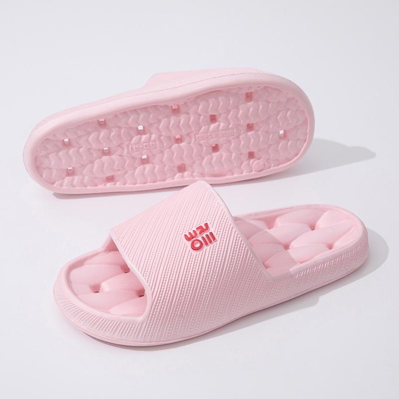 Утечка быстросохнущие тапочки женские для ванной для душа удобные нескользящие парные мужские тапочки 40-41 розовый 939₽