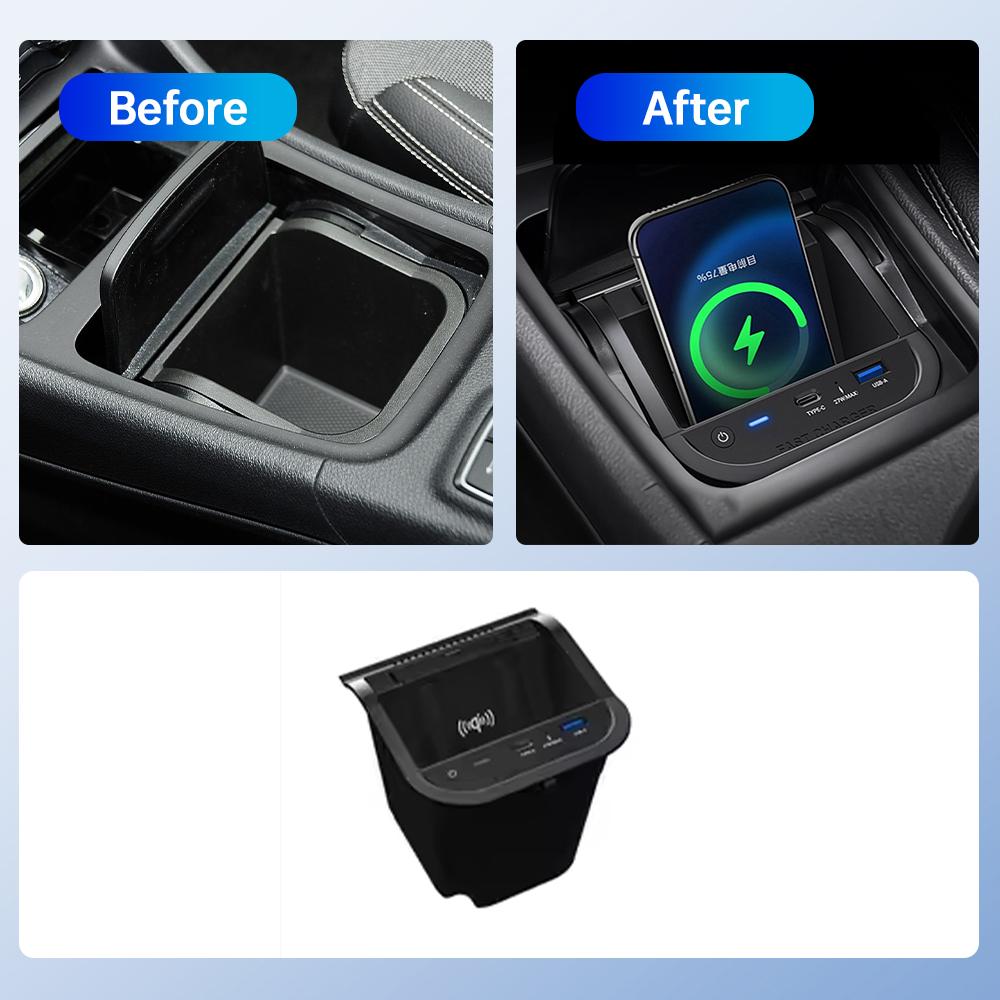 Wireless Car Charger for Mercedes Benz a Class W176 2013-2018 GLA Class 2013-2019 B Class 2011-2019 - Car Accessories