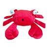 Hot sale Dog toy red crab double clamp sound making airbag grinding teeth stuffiness relief toy suitable for all dog breeds