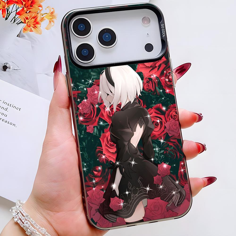 Nier Automata Game Phone Case For IPhone 17 Pro Max 16 Pro Max 15 14 13 11 12 Mini Xs X Xr 7 8 Plus Se Color Silver Cover