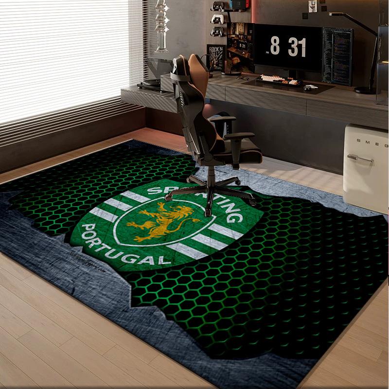 1PC rug Sporting Portugal Crest Carpet, Chair Rug,Area Rug for Office Bedroom living rooms bedroom, Doormat decor Christmas fan gifts