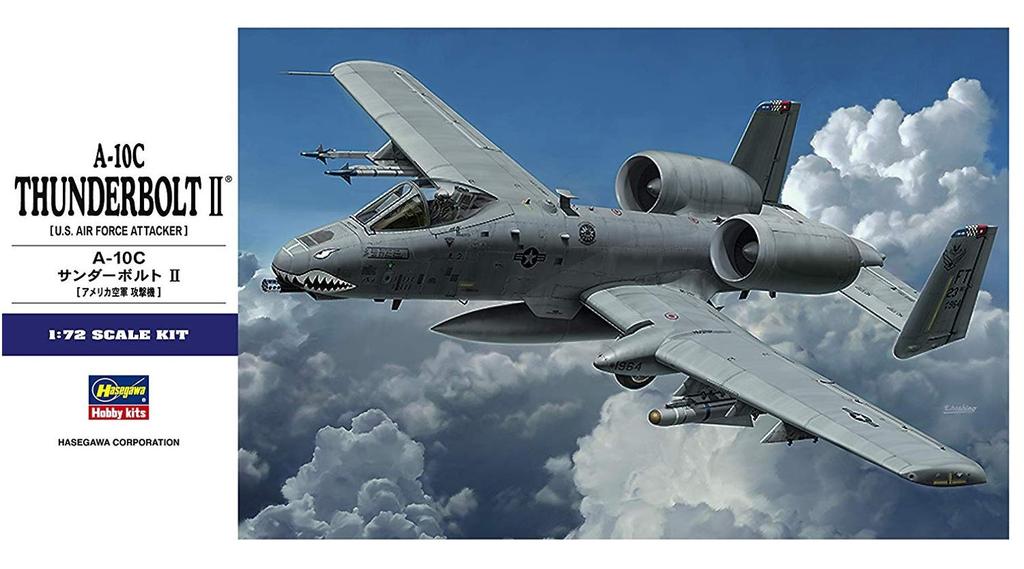 Hasegawa US Air Force Thunderbolt II Plastic Model Kit E43 1/72 A-10C