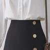 Women's Spring & Summer High-Waist A-Line Skirt: Slimming, Knee-Length, Fashionable for Workplace & Everyday Wear