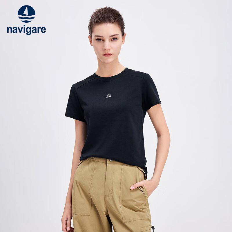 Navigare Italian Women's Short Sleeve Round Neck T-Shirt