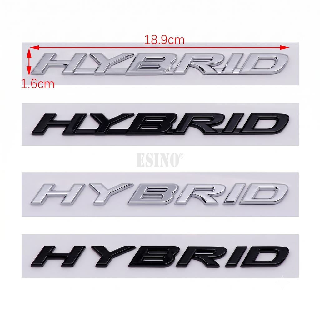 3D ABS 18.9cm HYBRID Emblem Badge Car Body Trunk Sticker Decal For Lexus CT200h RX450h ES300h Auto Accessories GE8