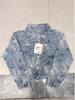 2025 Spring/Autumn Loose Lace Floral Embroidered Denim Jacket