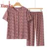 Elderly Women's Loose Summer Two-Piece Set