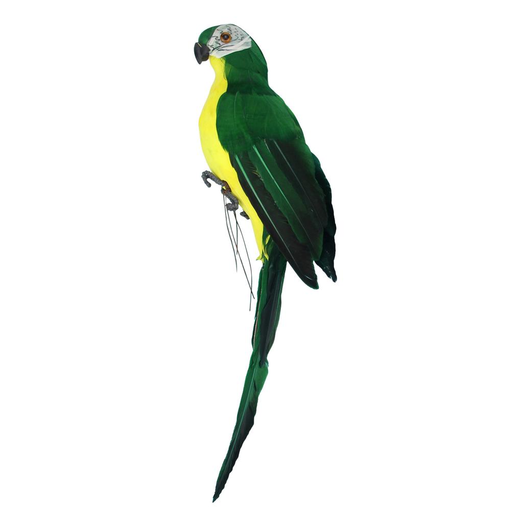 Colorful Parrots Birds Model Outdoor Home Garden Tree Decor Window Garden Decoration Bird Foam Feather Gnomes Garden Statue