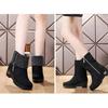 Winter Cloth Shoes, Wedges and Velvet Warm Cotton Shoes, Snow Boots, Short Boots, Women's Thickened Short-tube Women's Boots