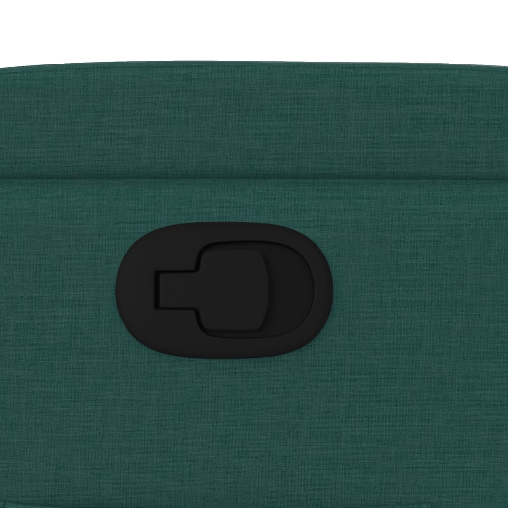 Relaxation Armchair Dark Green Fabric