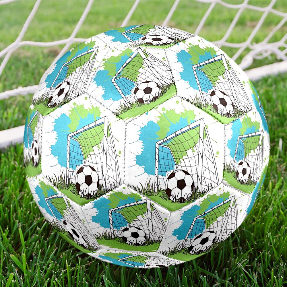 1pc Soccer Goal Ball Size 5 Suitable for Training & Matches, Machine-Stitched, Wear-Resistant Anti-Slip Covering, Gift for Christmas, Birthday. Q61708