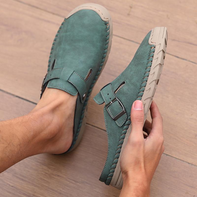 Outdoor Freizeit Le Fu Schuhe Herren Baotou Hausschuhe Baotou Anti-Rutsch Flache Schuhe Haus Innen Hausschuhe Hausschuhe