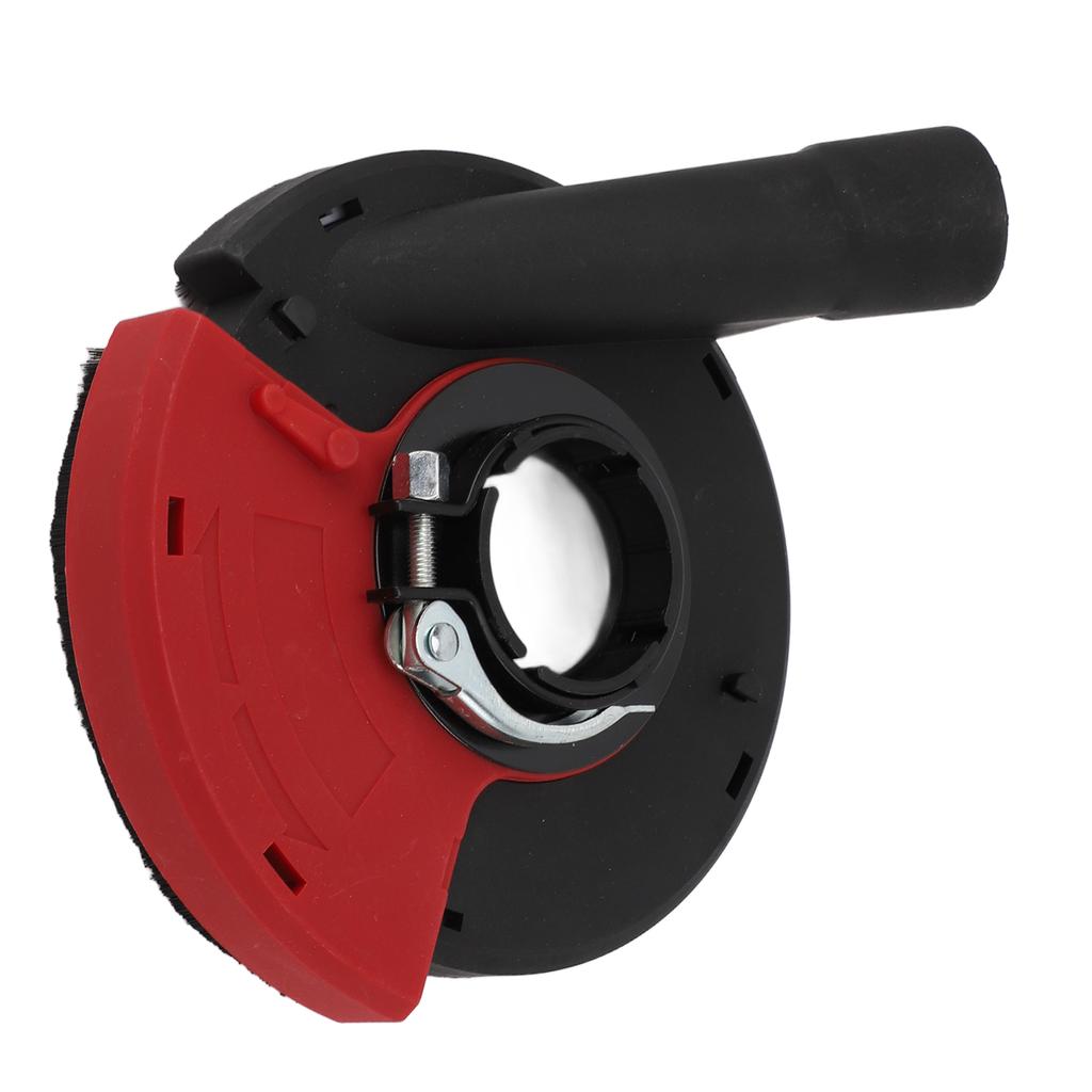 5 In Power Grinding Dust Shroud Iron PA66 Red Black Wearproof Surface Grinding Shroud for 125 150