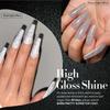 BORN PRETTY Gel Nail Glitter Flash Nail Gel Nail Glitter Color Gel Set Compatible (6 Colors) UV/LED