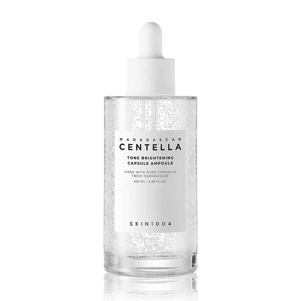 Skin1004 Madagascar Centella Tone Brightening Capsule Ampoule – Vegan, Radiance-Boosting Serum with Niacinamide & Centella Asiatica, Korean