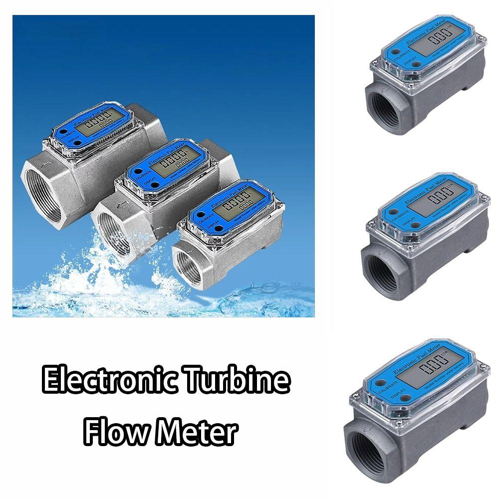 High Precision Digital Flow Meter Aluminum Zinc Zinc Alloy Fuel Flow Meter  Liquid Measurement