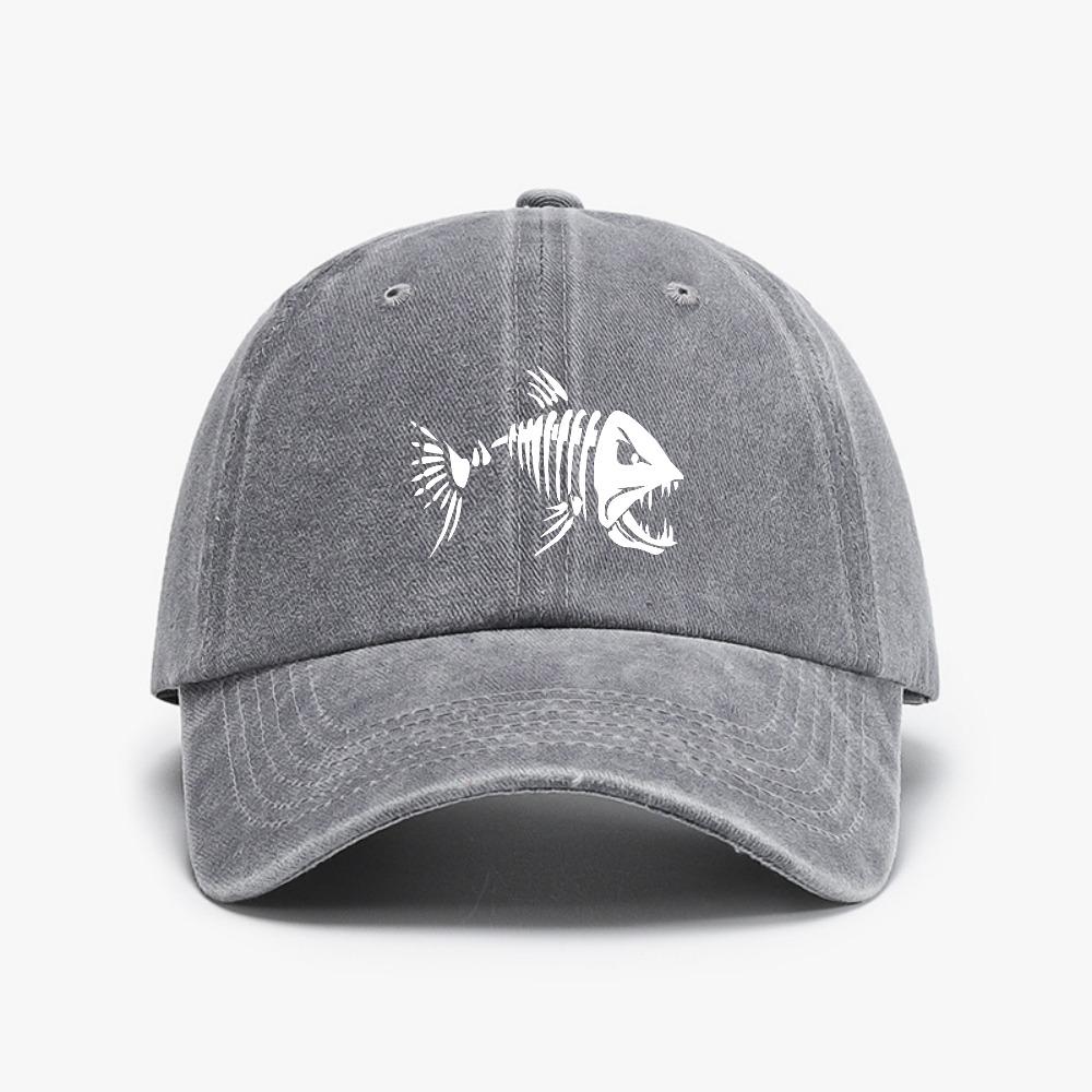 

Мультяшные рыбьи кости мягкий верх ковбойская бейсболка Унисекс для рыбалки на открытом воздухе Кепки с рисунком скелета рыбы регулируемые шляпы Adjustable