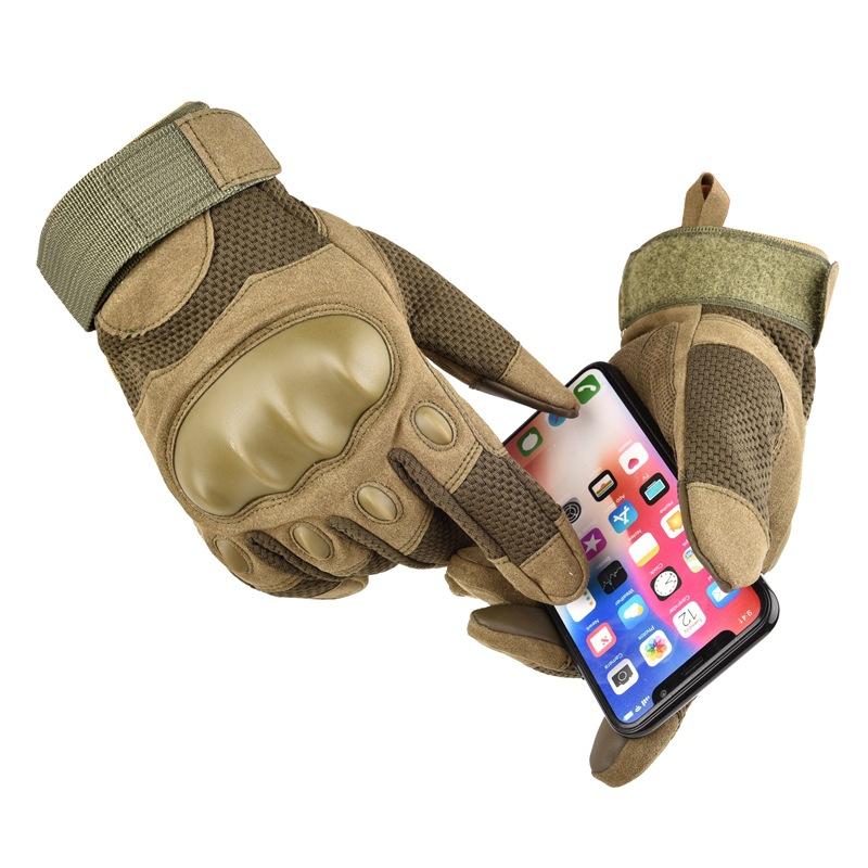 Tactical Gloves Military Fans Full Finger Training Fighting Hard Shell Touch Screen Military Fans Sports Mountaineering Cycling Motorcycle Gloves