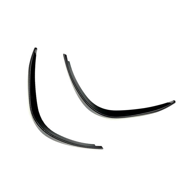 For Mercedes Benz A Class W177 A260 A35 - Glossy Black ABS Car Front Bumper Splitter Fog Lamp Grill Spoiler Strips Trim