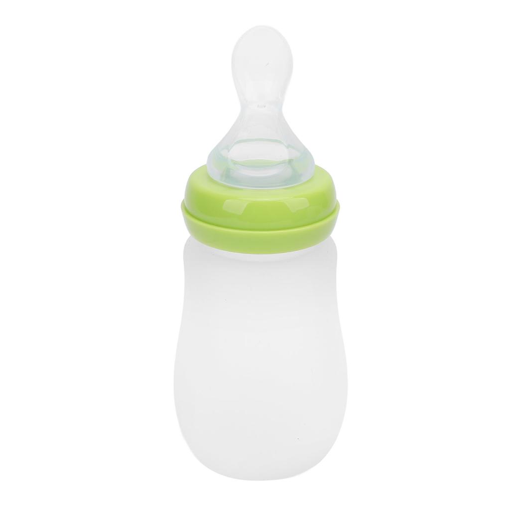240ml Drinking Aids Feeding Cup Drink Water Soup Porridge Squeeze Controlled Feeding Bottle Green