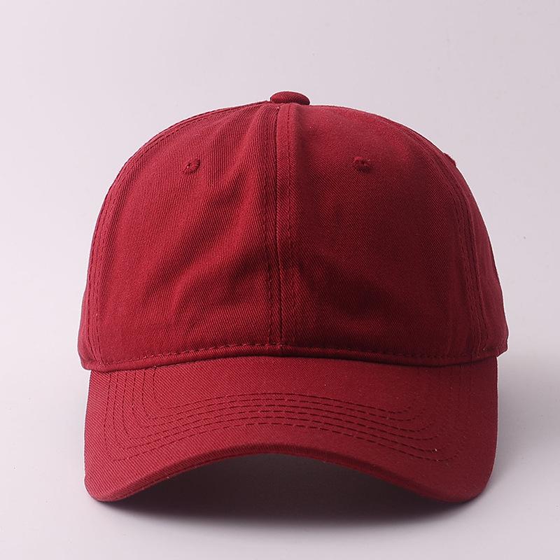 Pure cotton simple light board baseball cap fashionable hard top wide brim sunshade cap spot