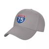 I-75 Interstate Sign Baseball Cap designer cap derby hat Horse Hat Women Men's