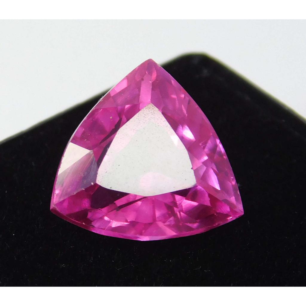 Burmese Ruby Trillion Cut 8.56 Carat Natural Pink Ruby CERTIFIED Loose Gemstone A-1269