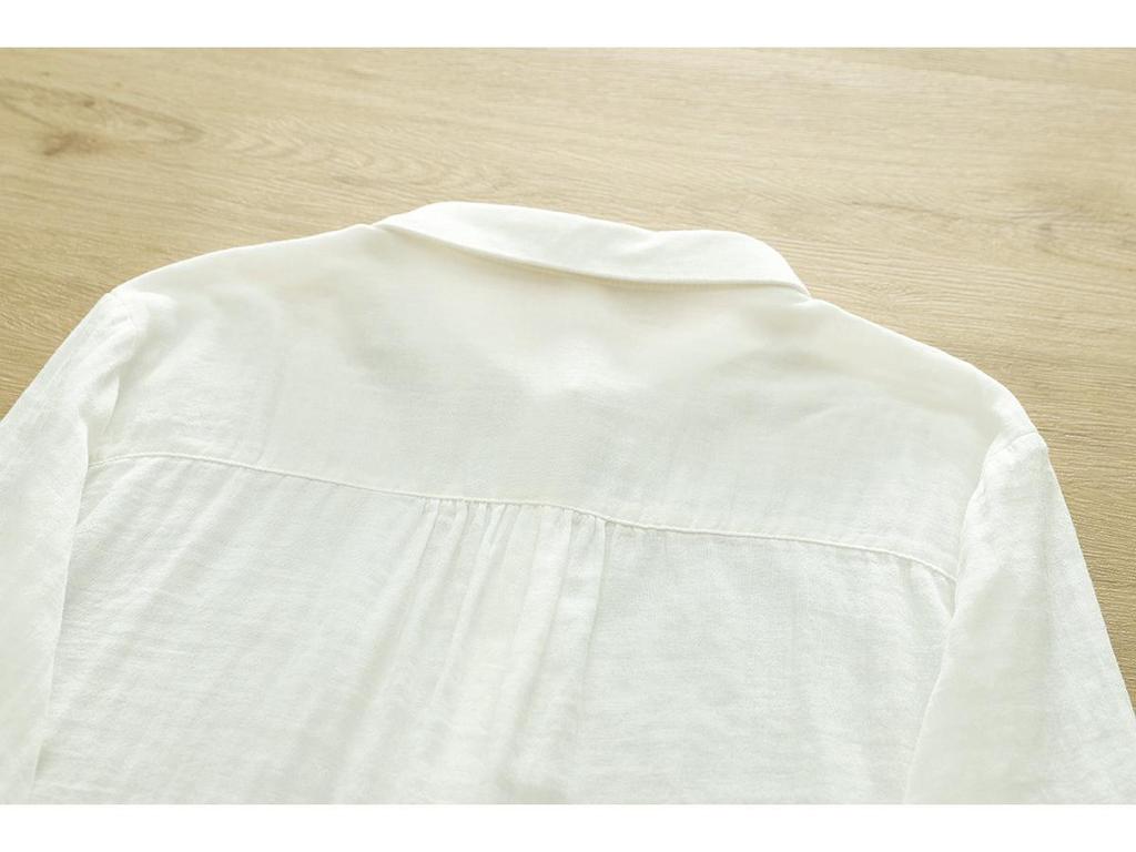 Women's Long Sleeve Lightweight Gauze Shirt - Soft, Breathable, and Slimming Top