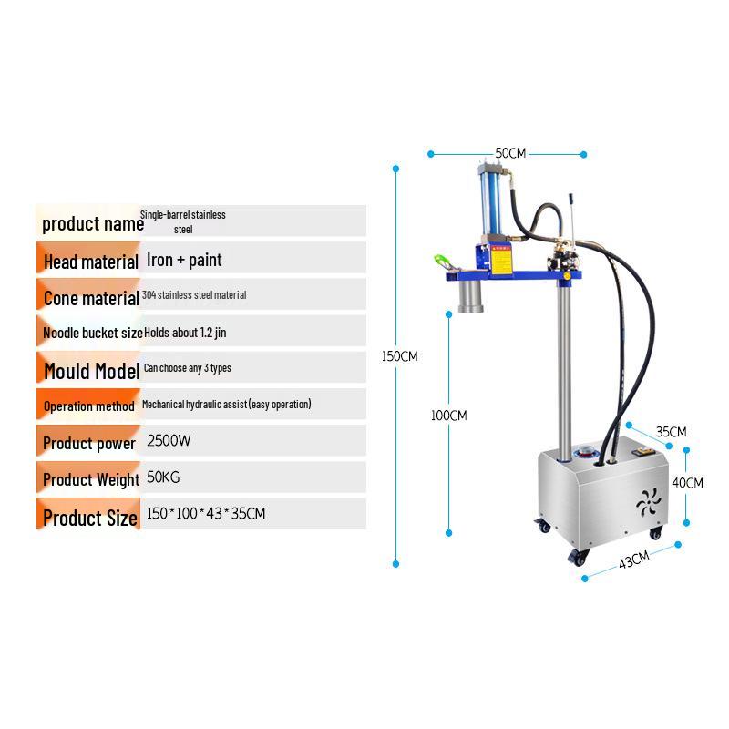 Commercial Electric Stainless Steel Automatic Noodle Press for Fresh Buckwheat & Ramen