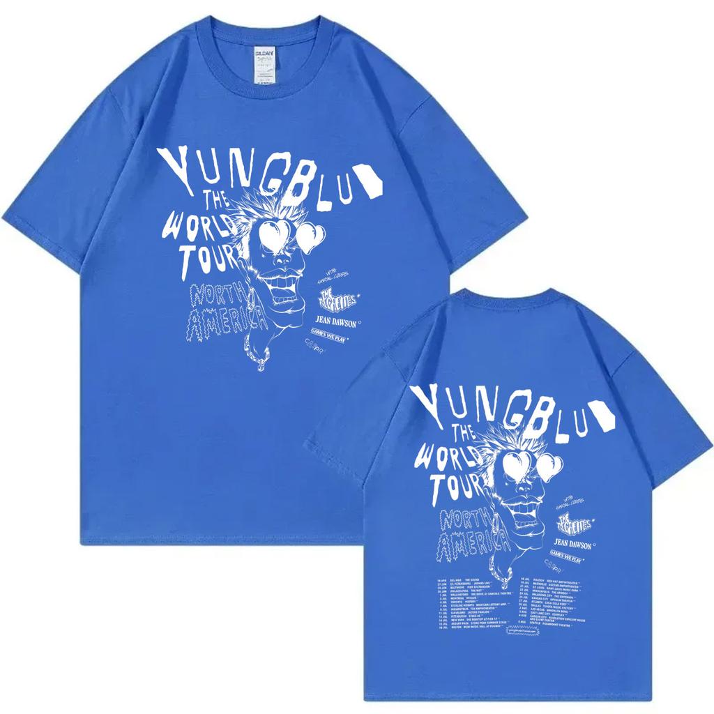 Yungblud Concert Tour Graphic T Shirts Mens Womens Fashion Vintage Short Sleeve Tshirt High Quality Cotton Oversized Tshirts