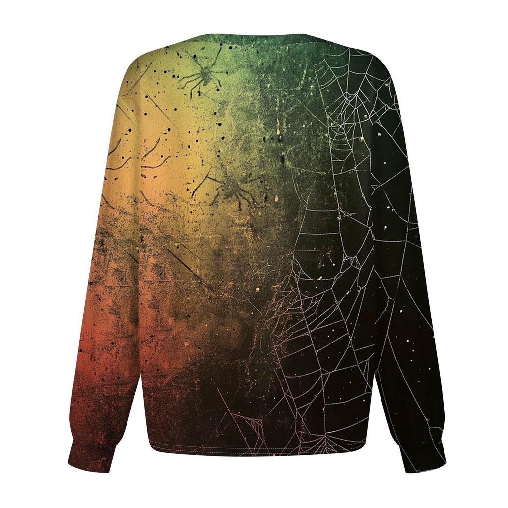 Dámské ležérní oblečení s dlouhým rukávem, jednořadové halloweenské oblečení s potiskem Cardigan Top oblečení Uniformy