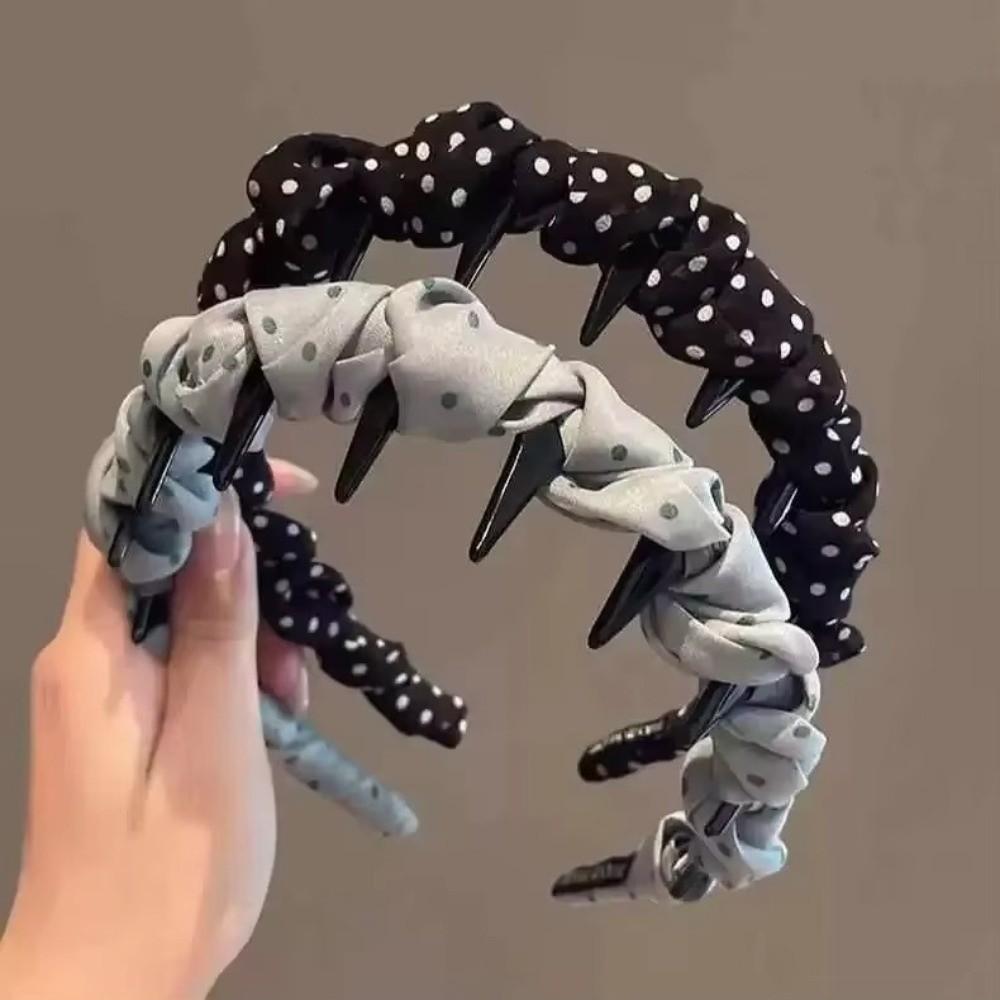 Gefalteter Haarreif Spitzen-Netz-Haarkamm Mode-Haarband für Damen Mädchen