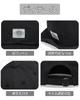 Clape Short Brim Cap Umpire Baseball Hat UV Protection Breathable Black C-DY10