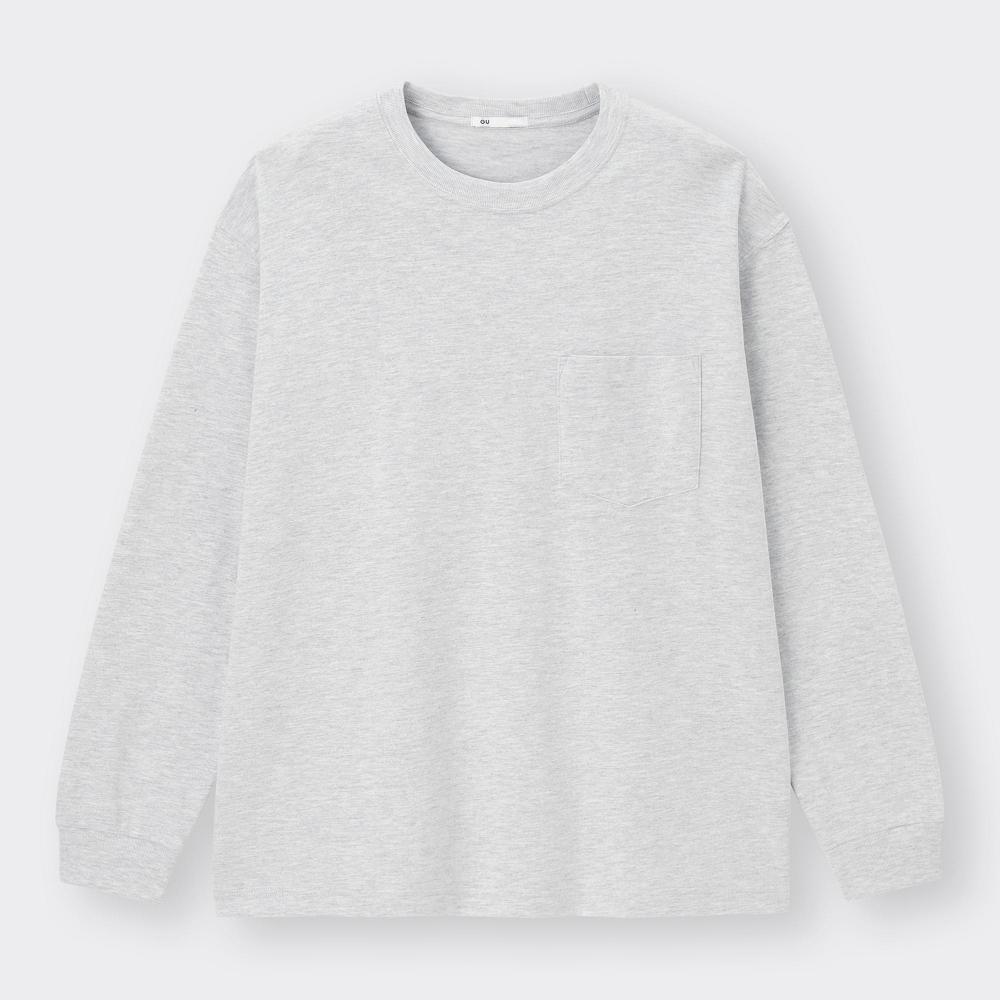 Gu By Uniqlo HeavyweighT Crewneck T  Long Sleeve 