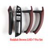 Suitable for  LHD or RHD Cars Interior Plastic Door Pull Handle with Leather Handle Cover 7pcs Full Set for BMW X5 X6 E70 E71 E72