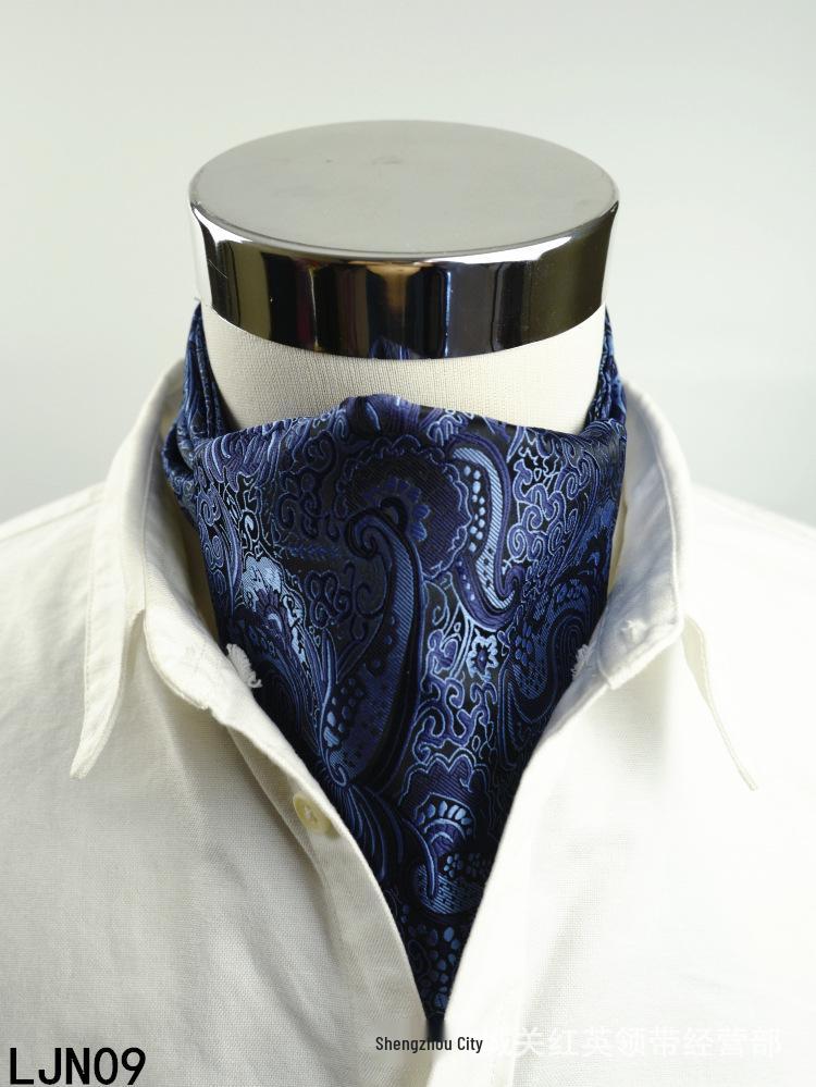 Herren Seide Gestreift Gepunktet Doppelseitiger Mode Schal