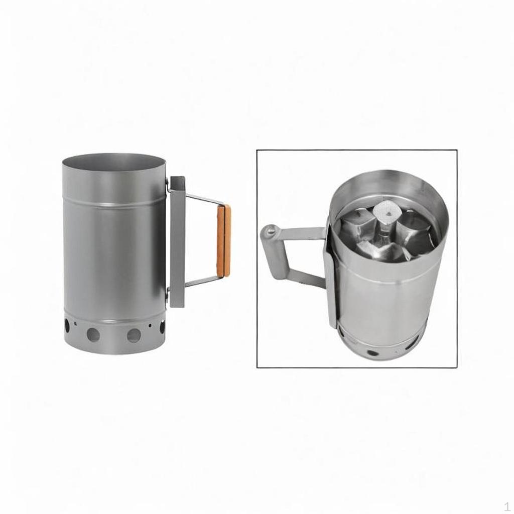 Unealtă pentru grătar cu coș de aprindere pentru grătar portabil pentru cărbune și grătare pentru grătar în aer liber