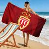 Asciugamano da Spiaggia con Stampa AS Monaco, Asciugamano Grande Morbido ad Asciugatura Rapida per Spiaggia Campeggio Nuoto
