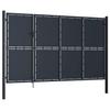 Steel Garden Gate 350 X 150 Cm Anthracite