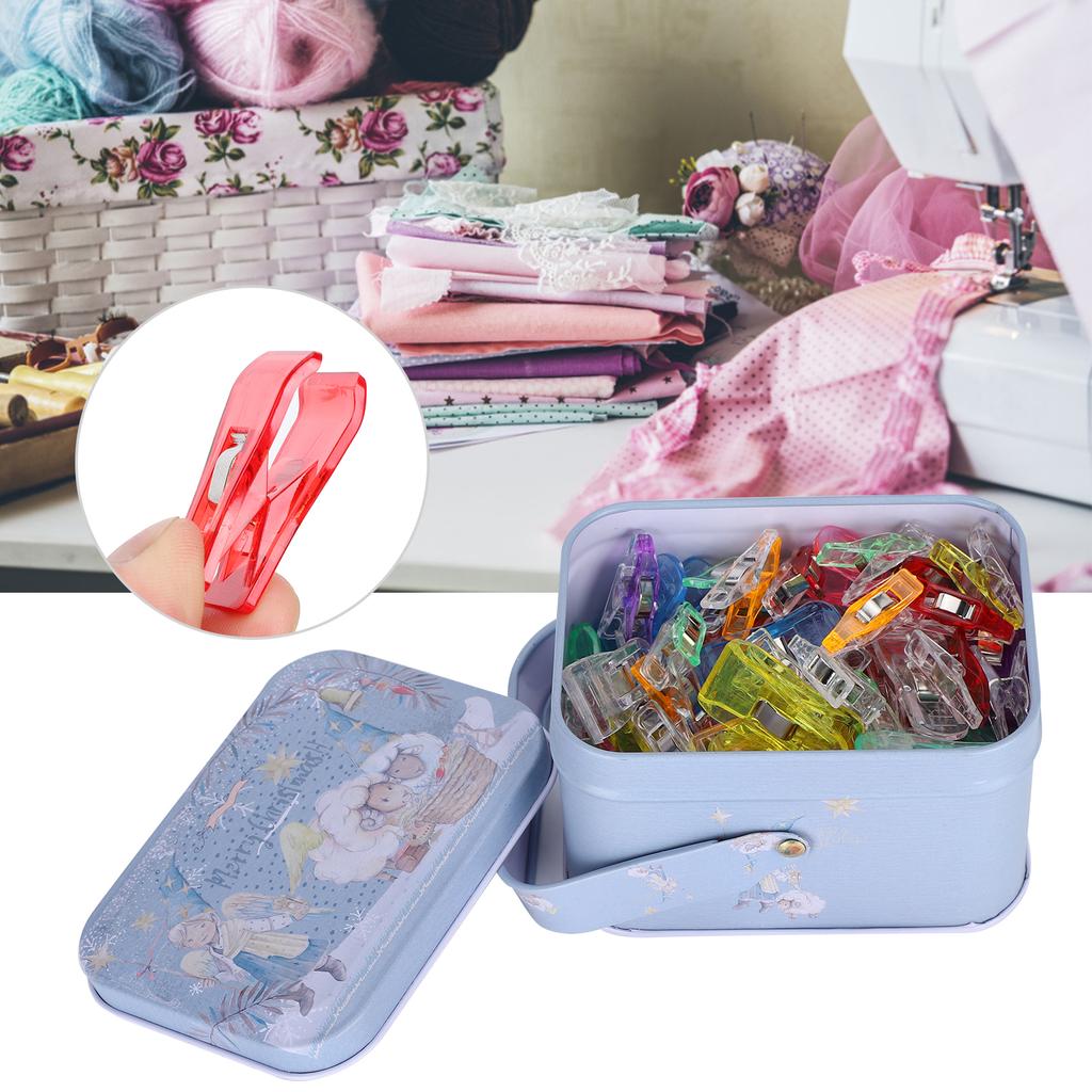 100Pcs Quilting Clips Sewing Fabric for Binding Crafts Hanging Little Things Tools