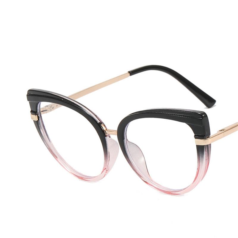 Fashion Anti Blue Light Cat Eye Glasses Frame for Women Blue Light Blocking Optical Eyewear Cateye Accessories