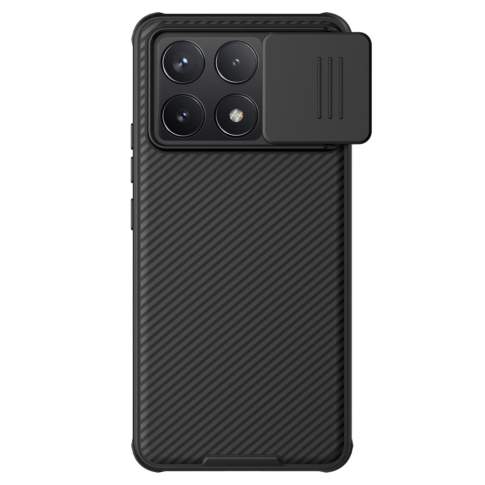 Чехол NILLKIN для телефона POCO F6 Pro CamShield Pro, защитная задняя крышка для камеры POCO F6 Pro чёрный