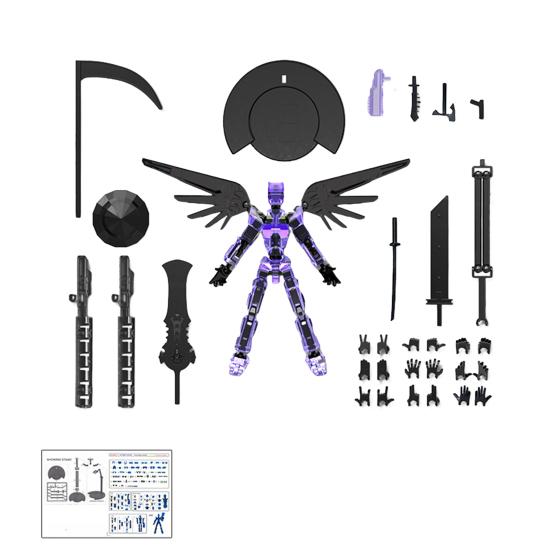 

Фигурка робота с аксессуарами, подвижные суставы, 3D-печатная модель робота, игрушка-стресс