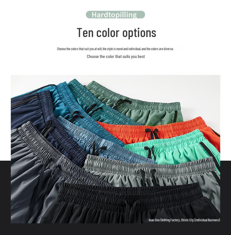 Unisex Quick-Dry Two-Piece Style Summer Sports Shorts for Running and Training