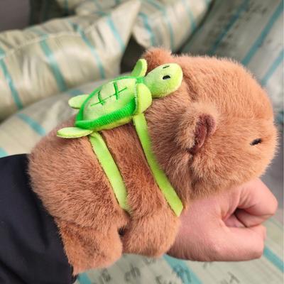 Kawaii Animal Panda Capivara Raposa Pulseira Boneca de Pelúcia Brinquedos Pulseira Macia Presentes de Natal