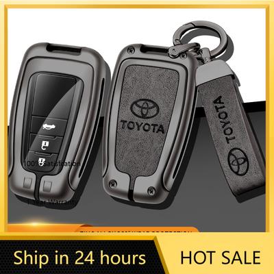 2026 Hot For Toyota Hub Caps Car Remote Key Cover Case Holder Shell For Toyota CHR Prado 2017 2018 Prius Camry Corolla RAV4 2017