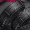 Men's Crocodile Pattern Cowhide Belt with Automatic Buckle and Headless Design