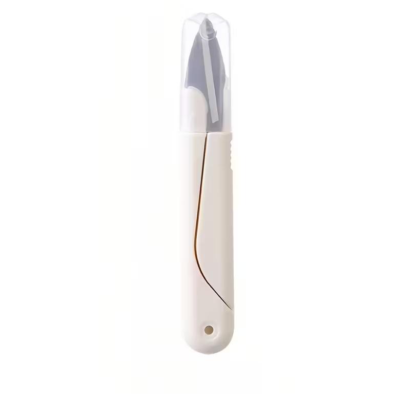 

1PCS Stainless Steel Sewing Scissors Multi-Purpose Fabric & Thread Cutting Tools with Cover for Tailoring DIY Crafts слоновая кость