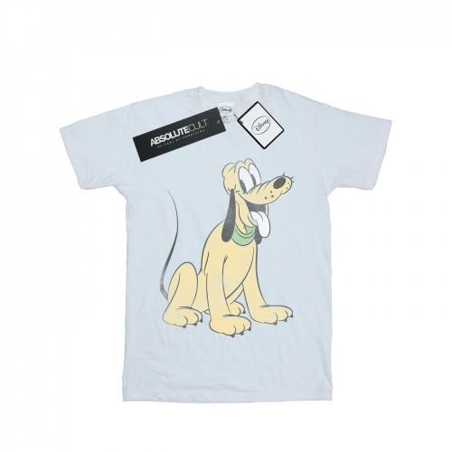 Disney Womens/Ladies Pluto Sitting Cotton Boyfriend T-Shirt